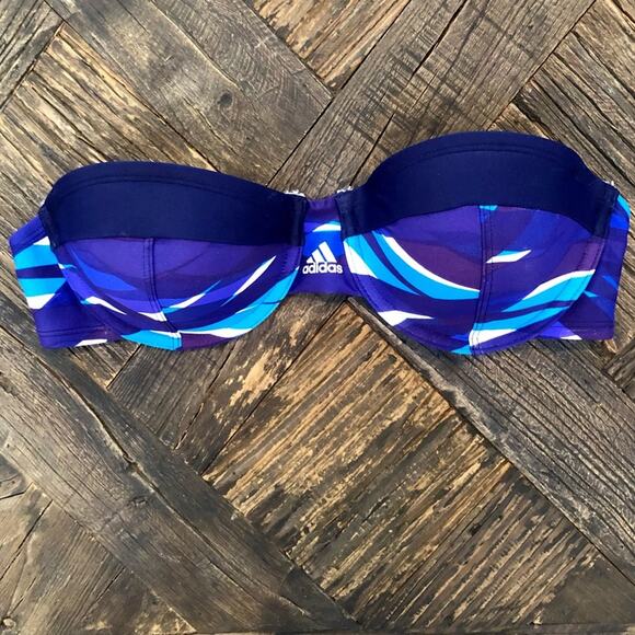 NWOT Adidas Convertible Bandeau Swim Top - Med - Picture 4 of 8